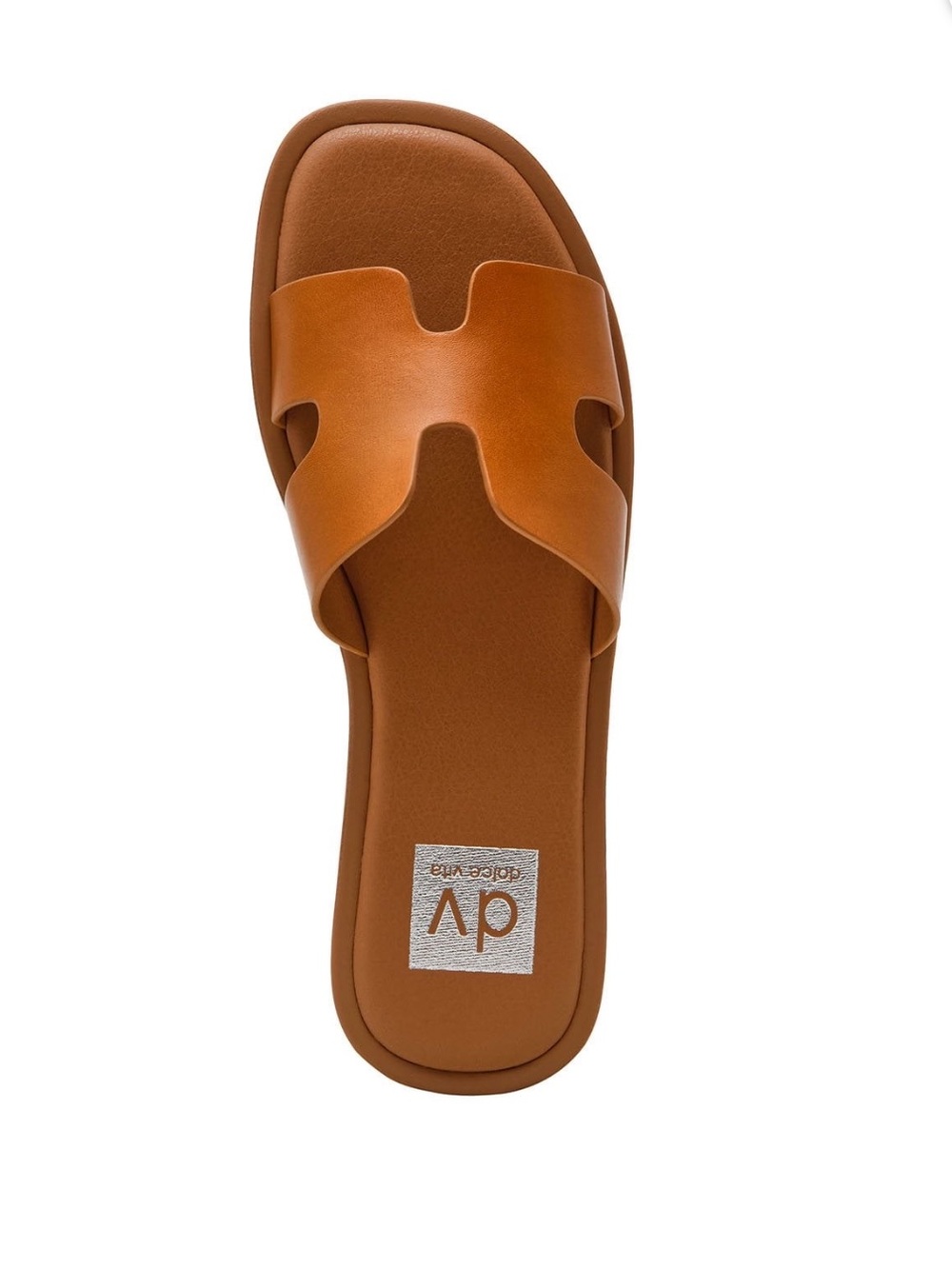 Dolce Vita Women's H-Band Slide Sandal Size 10M, Color Tan/Brown